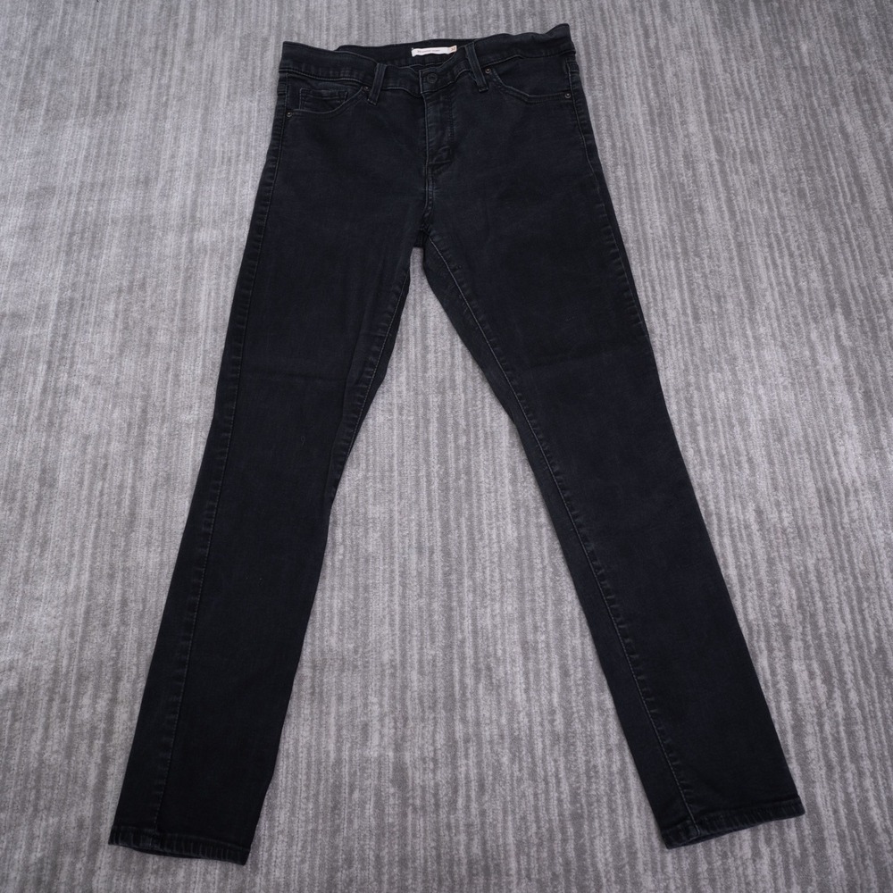 Levis 311 Shaping Skinny‎ Jeans Womens 32x30(28.5) Black Stretch Denim Pants